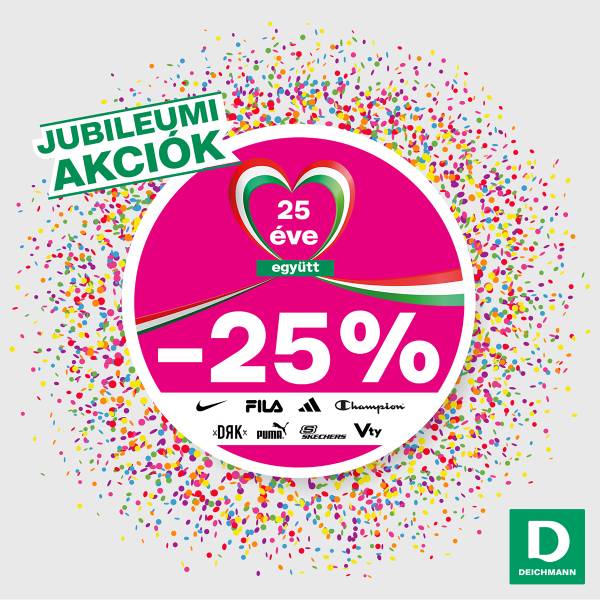 Deichmann: Jubileumi akció